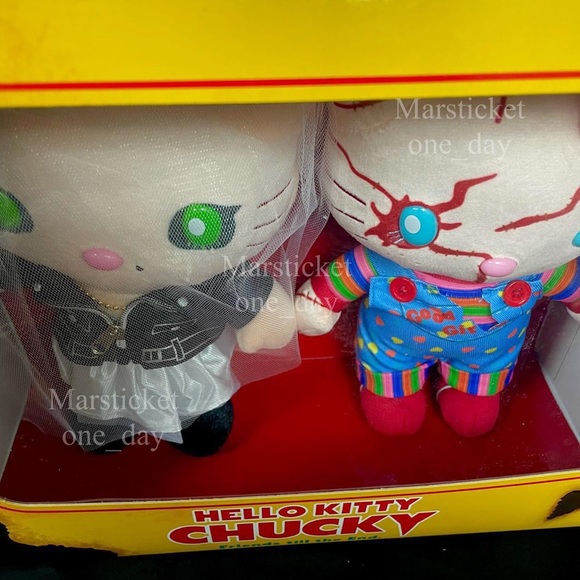 Hello Kitty Chucky's Plush Doll Toy Chucky & Tiffany Plush Doll in box - Picture 2 of 4
